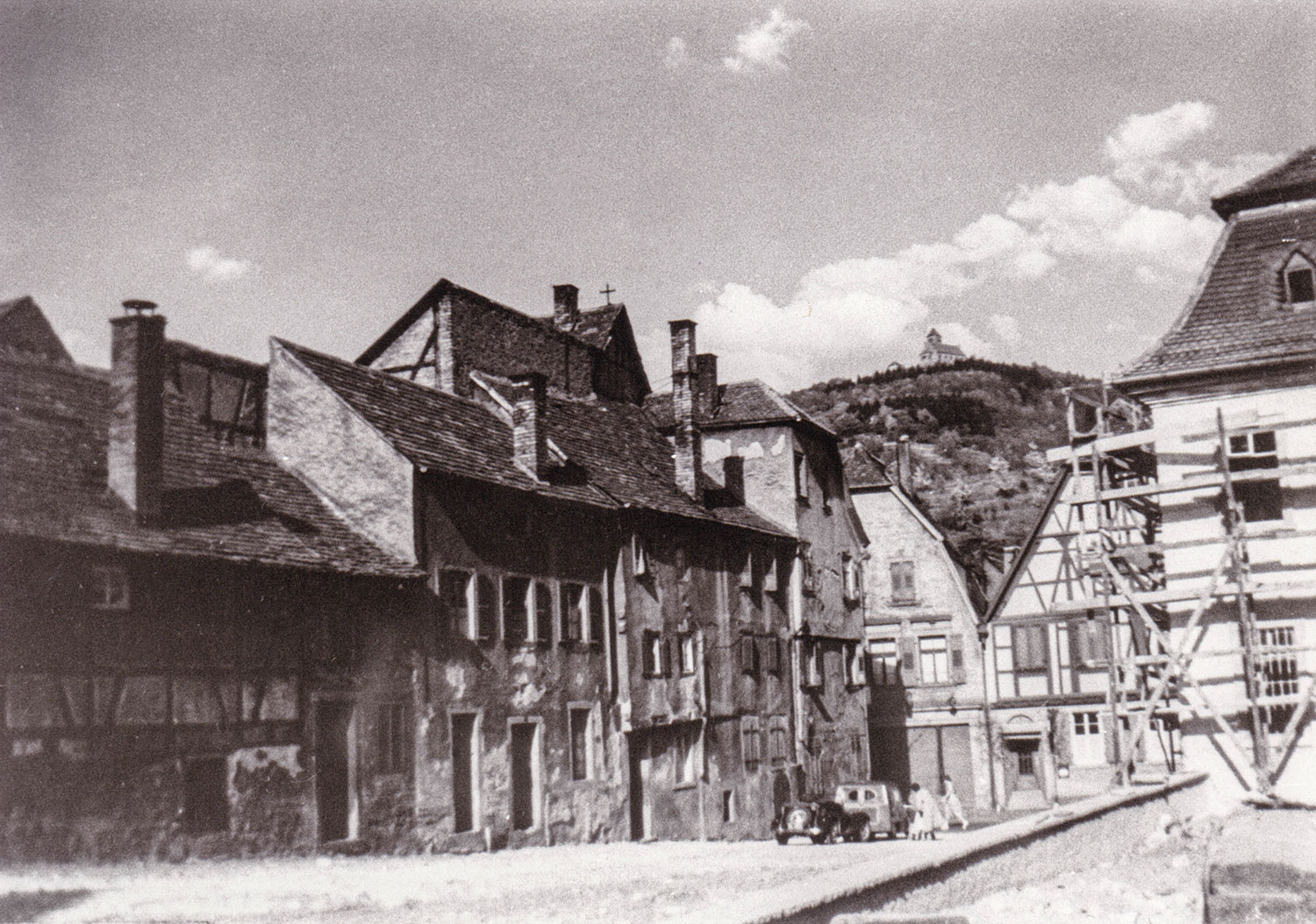 Schlossergässchen, um 1956 (Stadtarchiv Weinheim Rep.32 Nr. 439)